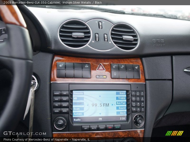 Iridium Silver Metallic / Black 2009 Mercedes-Benz CLK 350 Cabriolet