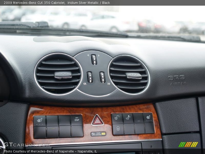 Iridium Silver Metallic / Black 2009 Mercedes-Benz CLK 350 Cabriolet
