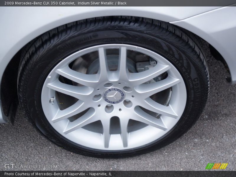 Iridium Silver Metallic / Black 2009 Mercedes-Benz CLK 350 Cabriolet