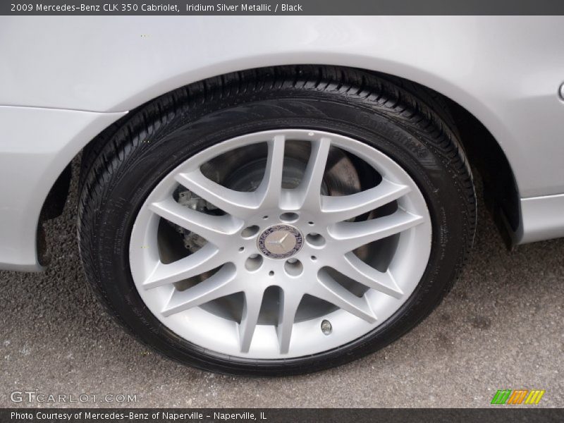 Iridium Silver Metallic / Black 2009 Mercedes-Benz CLK 350 Cabriolet