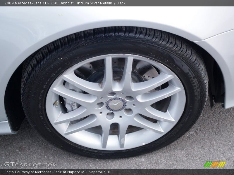 Iridium Silver Metallic / Black 2009 Mercedes-Benz CLK 350 Cabriolet