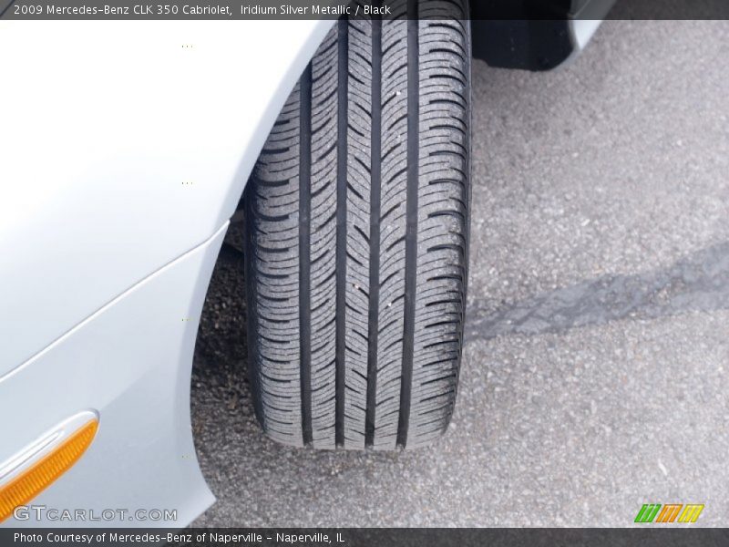 Iridium Silver Metallic / Black 2009 Mercedes-Benz CLK 350 Cabriolet
