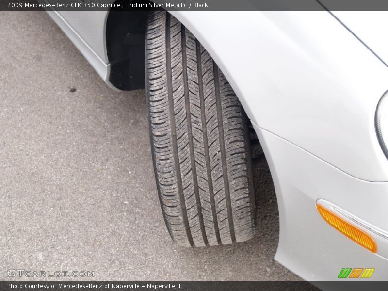 Iridium Silver Metallic / Black 2009 Mercedes-Benz CLK 350 Cabriolet