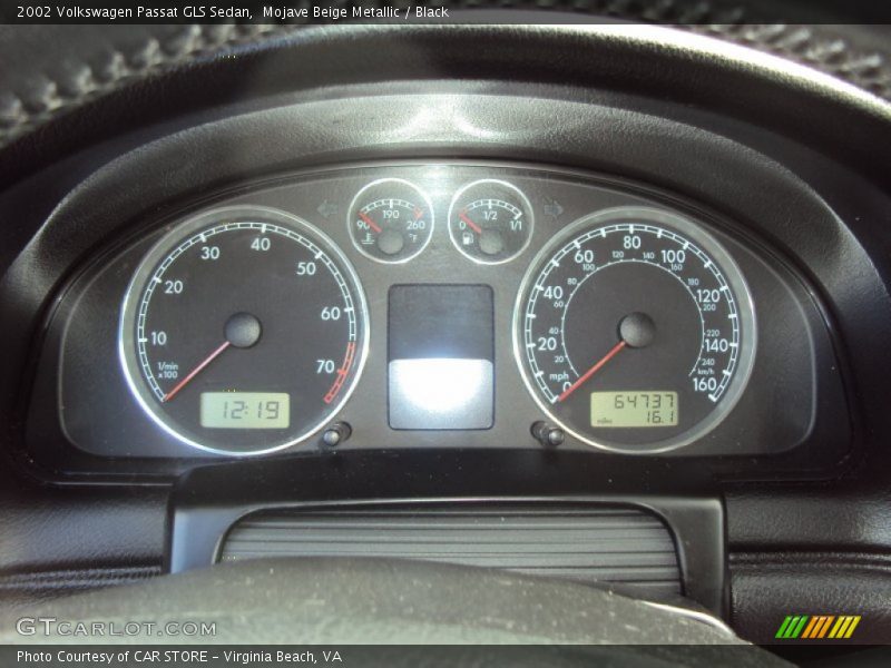 Mojave Beige Metallic / Black 2002 Volkswagen Passat GLS Sedan