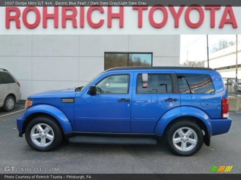 Electric Blue Pearl / Dark Slate Gray/Light Slate Gray 2007 Dodge Nitro SLT 4x4