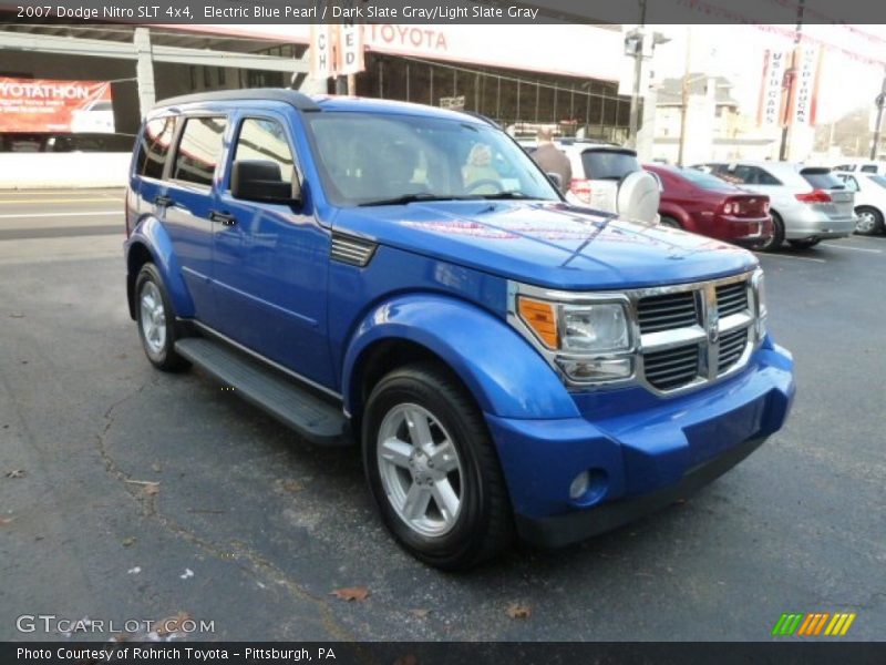 Electric Blue Pearl / Dark Slate Gray/Light Slate Gray 2007 Dodge Nitro SLT 4x4