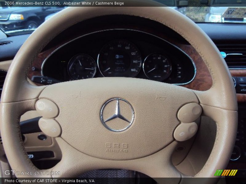 Alabaster White / Cashmere Beige 2006 Mercedes-Benz CLS 500