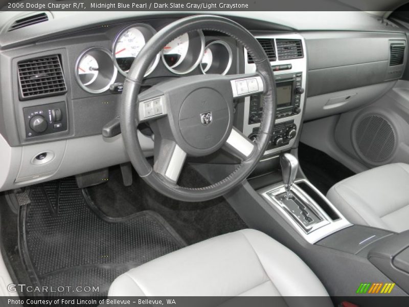 Midnight Blue Pearl / Dark Slate Gray/Light Graystone 2006 Dodge Charger R/T