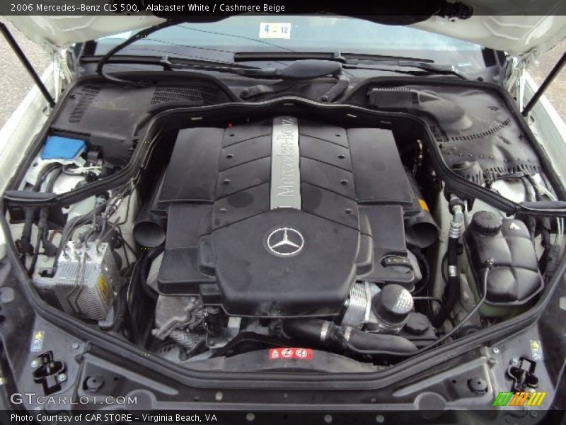 Alabaster White / Cashmere Beige 2006 Mercedes-Benz CLS 500