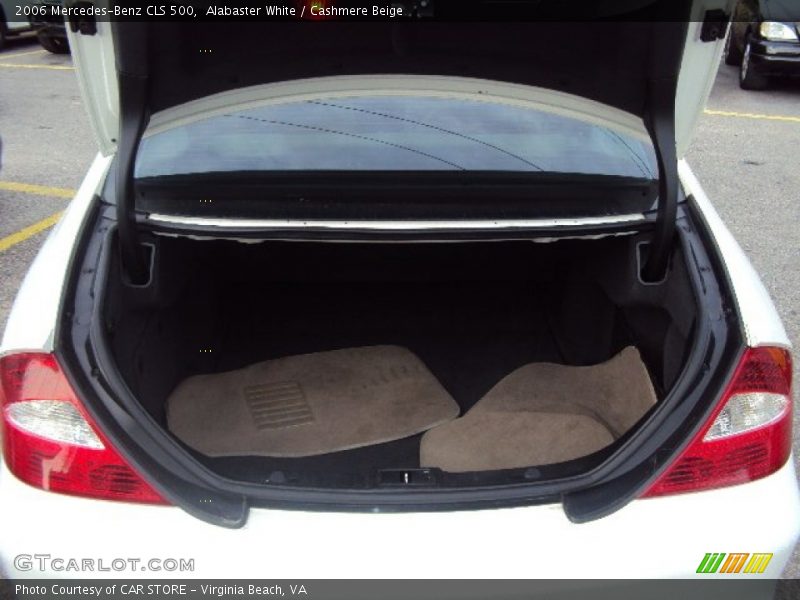 Alabaster White / Cashmere Beige 2006 Mercedes-Benz CLS 500