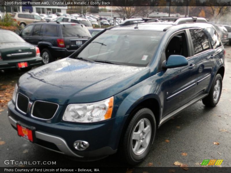 Crystal Lake Metallic / Ebony Black 2006 Pontiac Torrent AWD