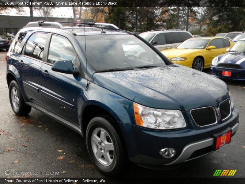 Crystal Lake Metallic / Ebony Black 2006 Pontiac Torrent AWD