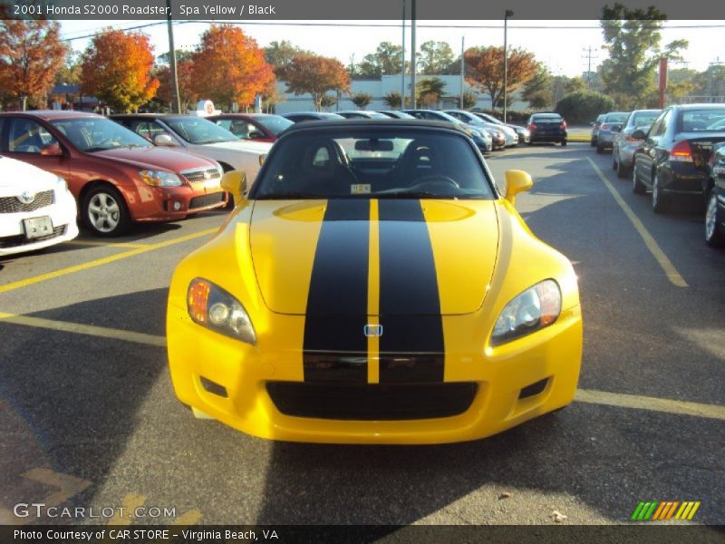 Spa Yellow / Black 2001 Honda S2000 Roadster