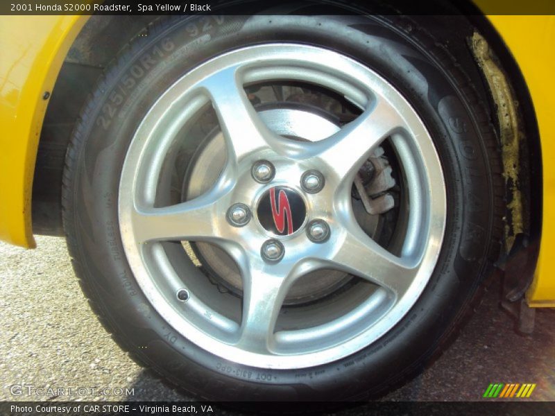 Spa Yellow / Black 2001 Honda S2000 Roadster