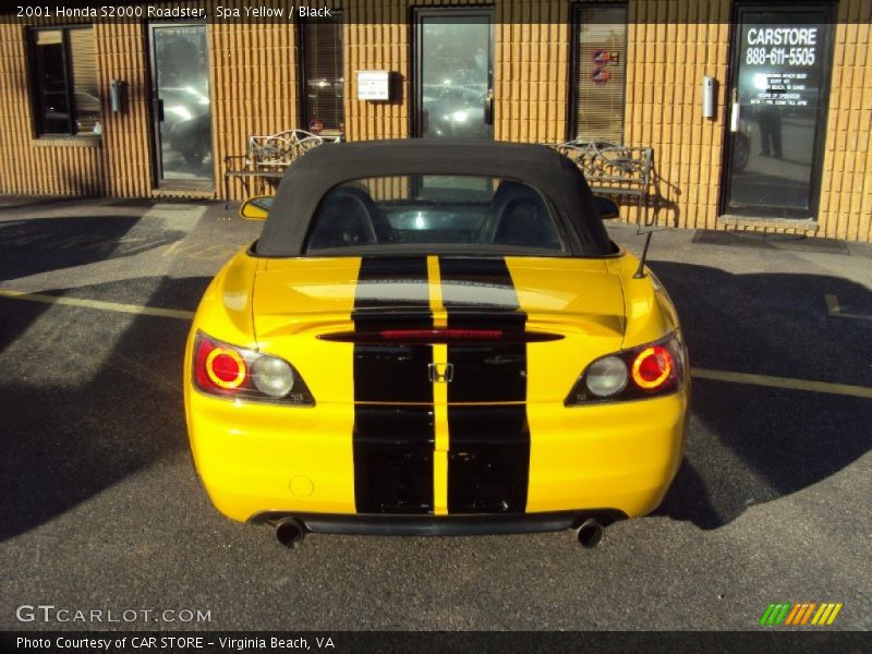 Spa Yellow / Black 2001 Honda S2000 Roadster