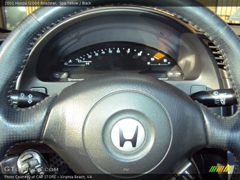 Spa Yellow / Black 2001 Honda S2000 Roadster