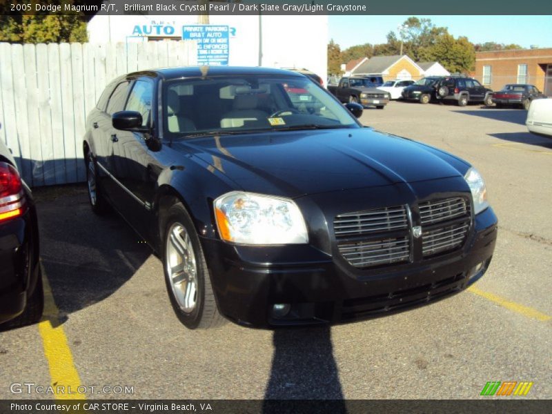 Brilliant Black Crystal Pearl / Dark Slate Gray/Light Graystone 2005 Dodge Magnum R/T