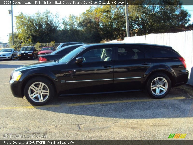 Brilliant Black Crystal Pearl / Dark Slate Gray/Light Graystone 2005 Dodge Magnum R/T