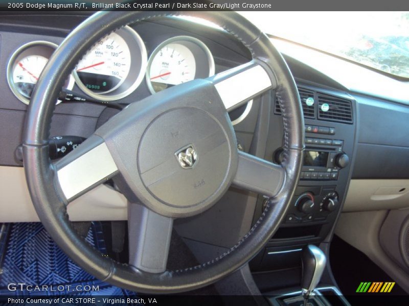Brilliant Black Crystal Pearl / Dark Slate Gray/Light Graystone 2005 Dodge Magnum R/T