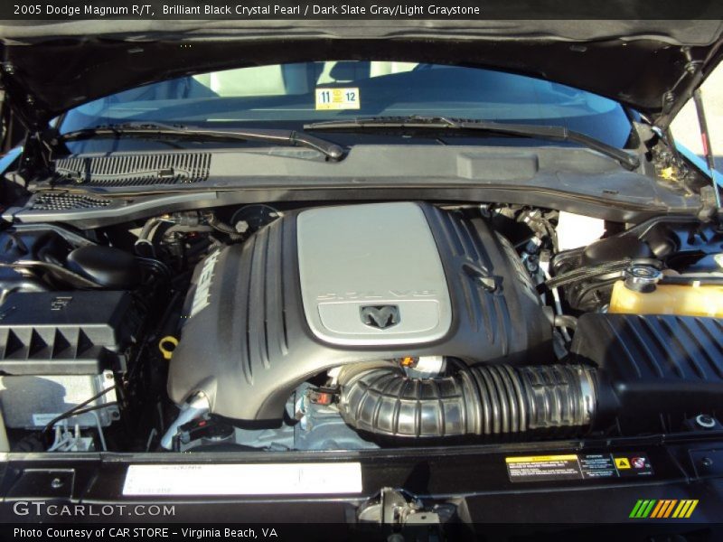 Brilliant Black Crystal Pearl / Dark Slate Gray/Light Graystone 2005 Dodge Magnum R/T