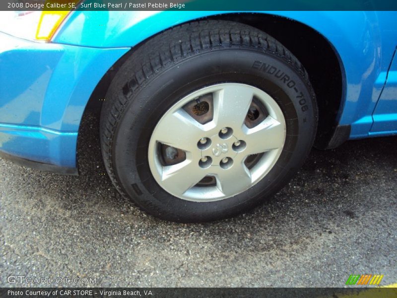Surf Blue Pearl / Pastel Pebble Beige 2008 Dodge Caliber SE