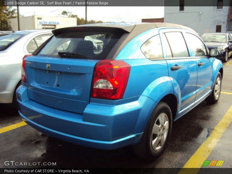 Surf Blue Pearl / Pastel Pebble Beige 2008 Dodge Caliber SE