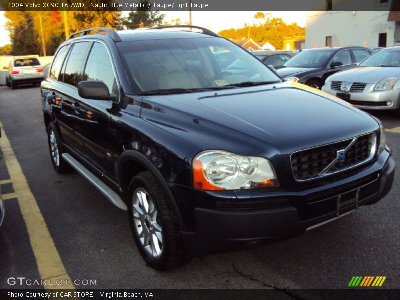 Nautic Blue Metallic / Taupe/Light Taupe 2004 Volvo XC90 T6 AWD