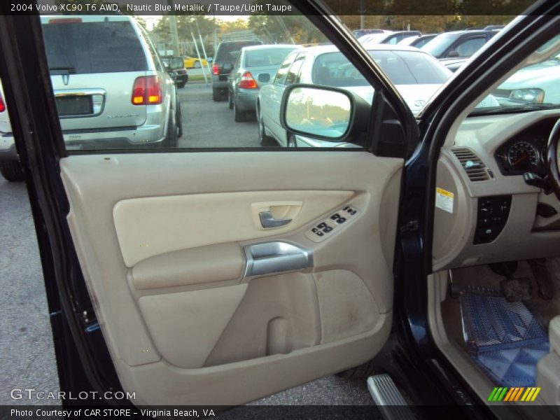 Nautic Blue Metallic / Taupe/Light Taupe 2004 Volvo XC90 T6 AWD