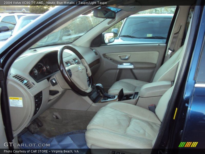 Nautic Blue Metallic / Taupe/Light Taupe 2004 Volvo XC90 T6 AWD