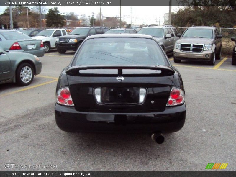 Blackout / SE-R Black/Silver 2004 Nissan Sentra SE-R Spec V