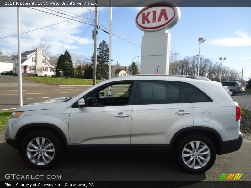 Bright Silver / Black 2011 Kia Sorento LX V6 AWD