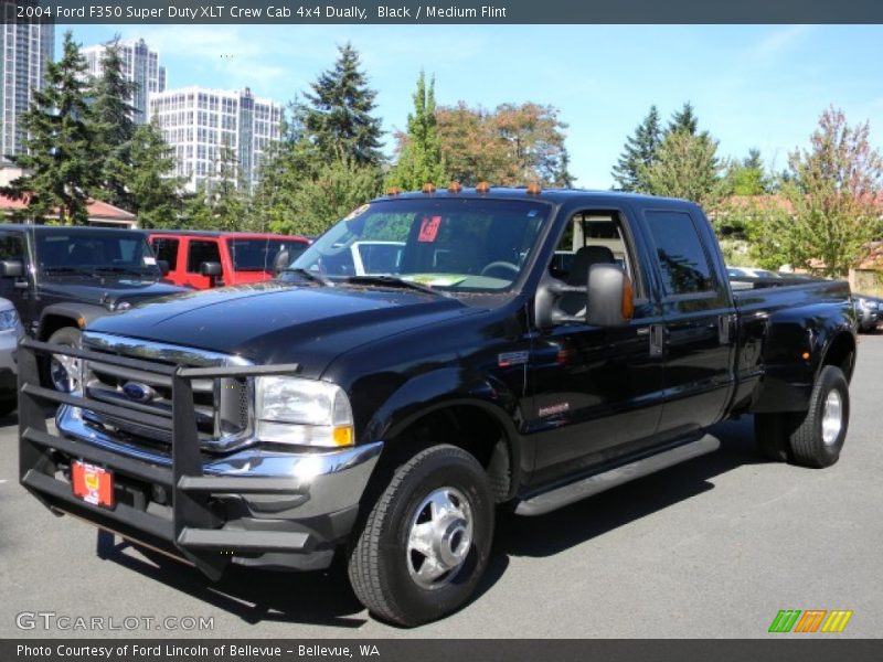 Black / Medium Flint 2004 Ford F350 Super Duty XLT Crew Cab 4x4 Dually