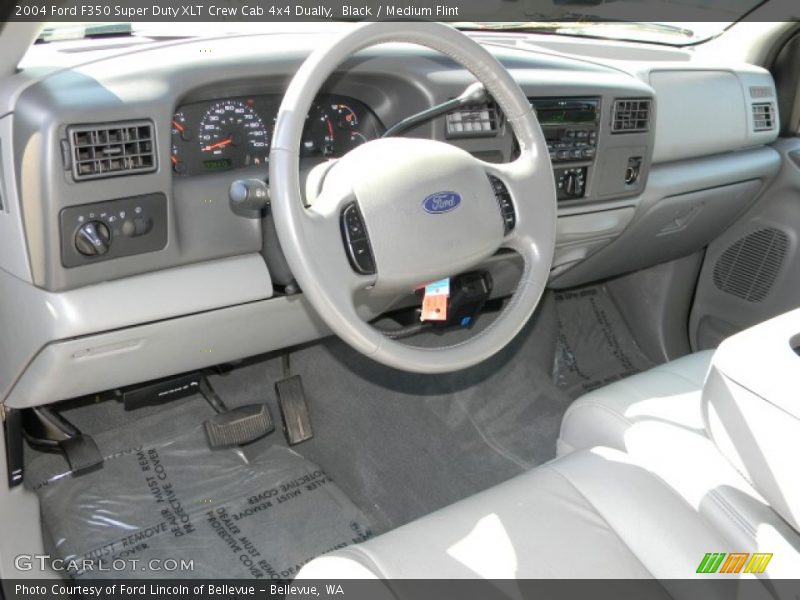 Black / Medium Flint 2004 Ford F350 Super Duty XLT Crew Cab 4x4 Dually