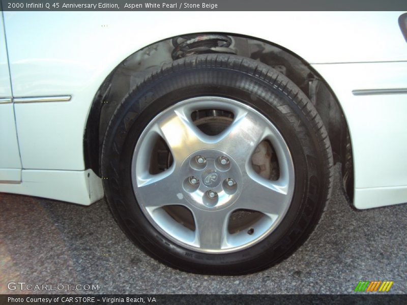 Aspen White Pearl / Stone Beige 2000 Infiniti Q 45 Anniversary Edition