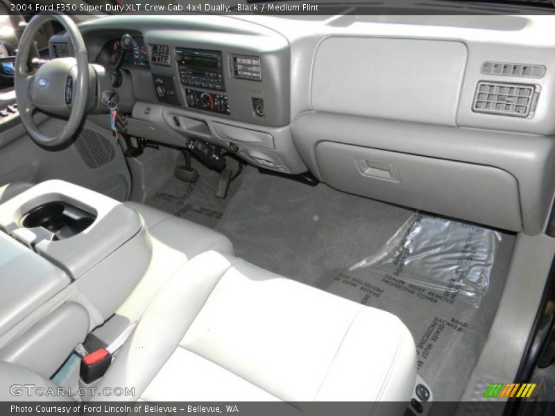 Black / Medium Flint 2004 Ford F350 Super Duty XLT Crew Cab 4x4 Dually