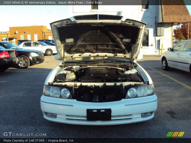 Aspen White Pearl / Stone Beige 2000 Infiniti Q 45 Anniversary Edition