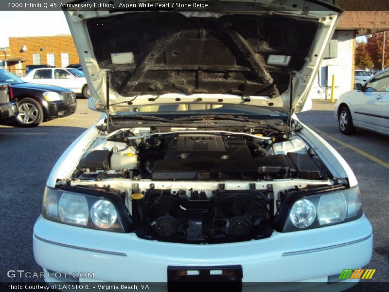 Aspen White Pearl / Stone Beige 2000 Infiniti Q 45 Anniversary Edition