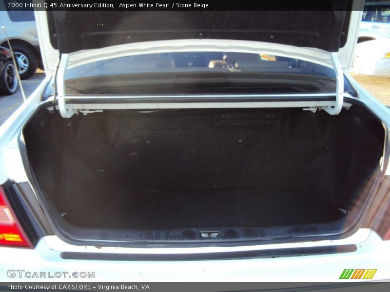Aspen White Pearl / Stone Beige 2000 Infiniti Q 45 Anniversary Edition