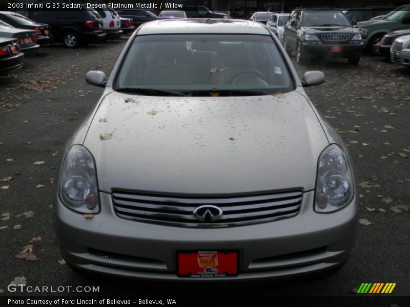 Desert Platinum Metallic / Willow 2003 Infiniti G 35 Sedan