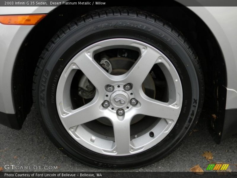 Desert Platinum Metallic / Willow 2003 Infiniti G 35 Sedan