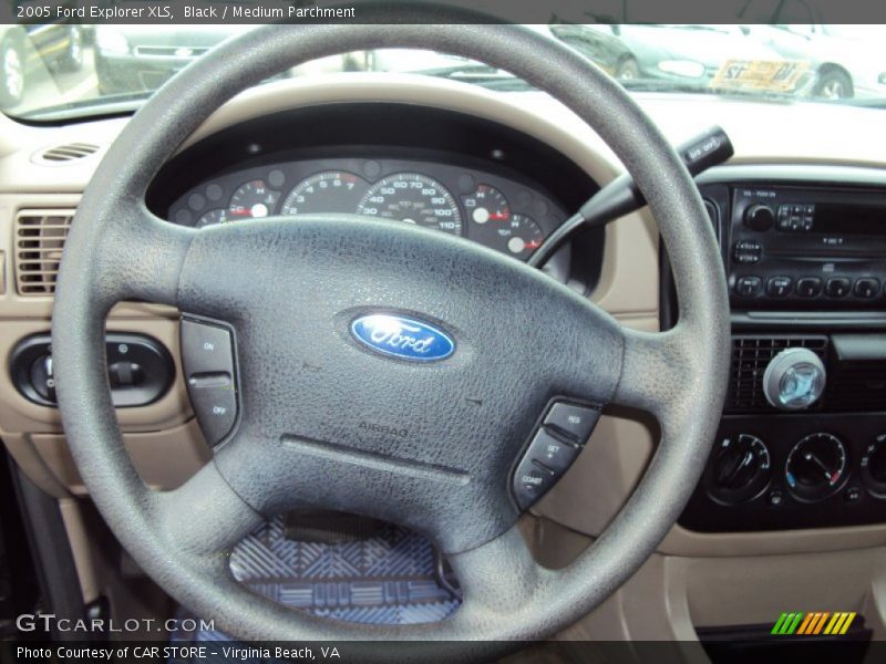 Black / Medium Parchment 2005 Ford Explorer XLS