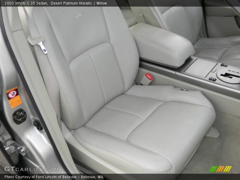 Desert Platinum Metallic / Willow 2003 Infiniti G 35 Sedan