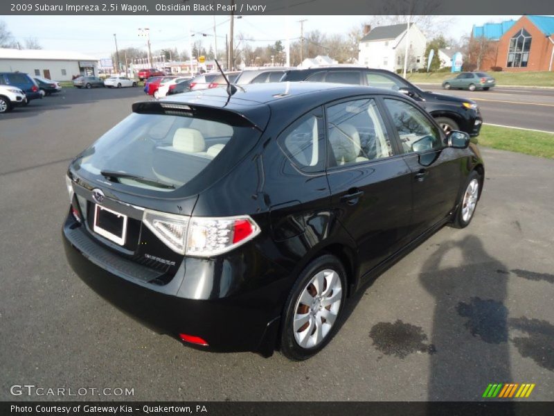 Obsidian Black Pearl / Ivory 2009 Subaru Impreza 2.5i Wagon