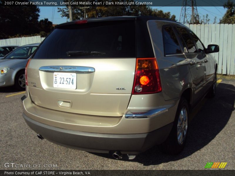 Linen Gold Metallic Pearl / Dark Khaki/Light Graystone 2007 Chrysler Pacifica Touring