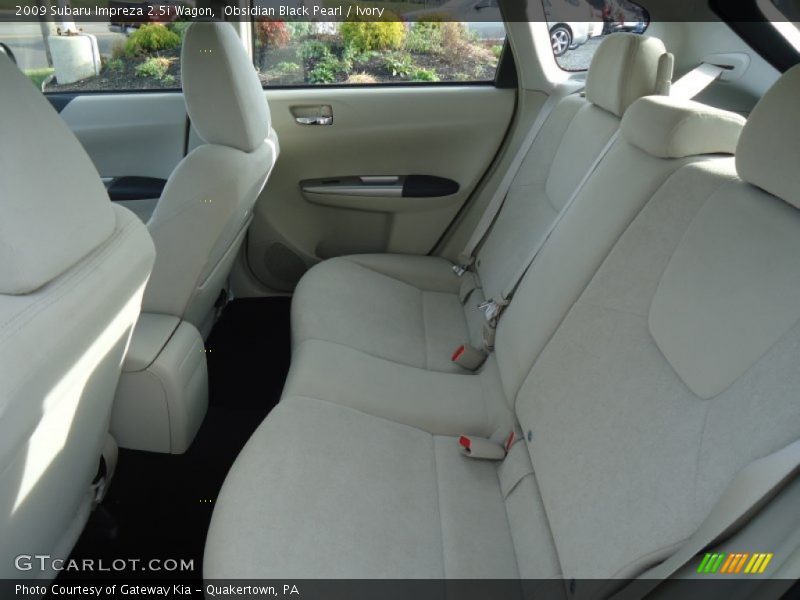 Obsidian Black Pearl / Ivory 2009 Subaru Impreza 2.5i Wagon