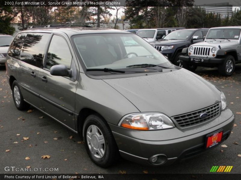 Spruce Green Metallic / Medium Graphite 2003 Ford Windstar LX