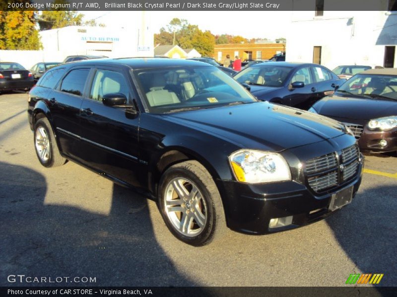 Brilliant Black Crystal Pearl / Dark Slate Gray/Light Slate Gray 2006 Dodge Magnum R/T AWD