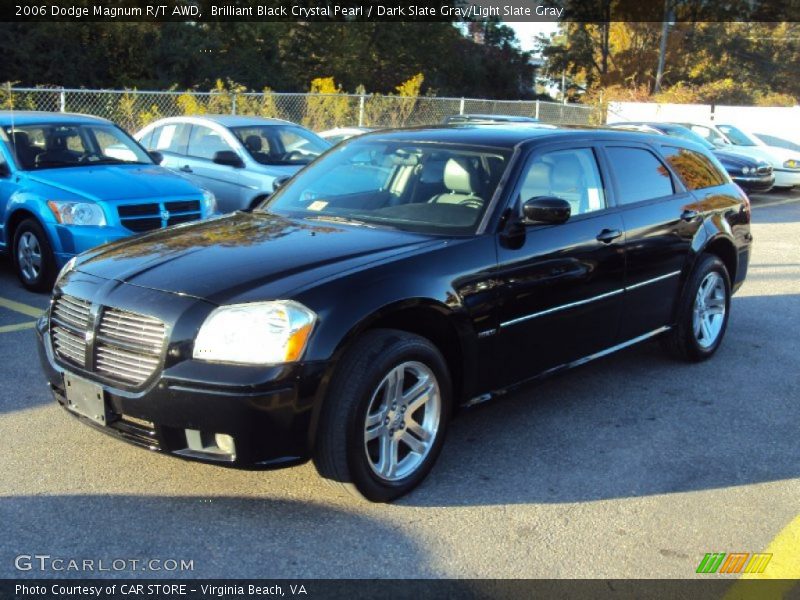 Brilliant Black Crystal Pearl / Dark Slate Gray/Light Slate Gray 2006 Dodge Magnum R/T AWD