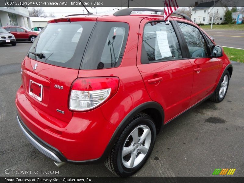 Bright Red / Black 2007 Suzuki SX4 Convenience AWD