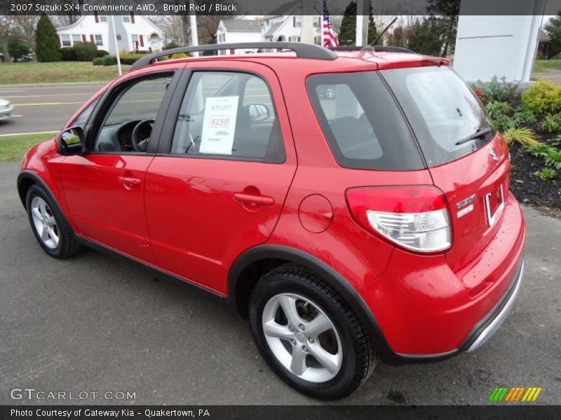 Bright Red / Black 2007 Suzuki SX4 Convenience AWD